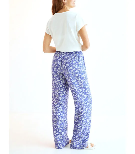 Printed Trousers Blue