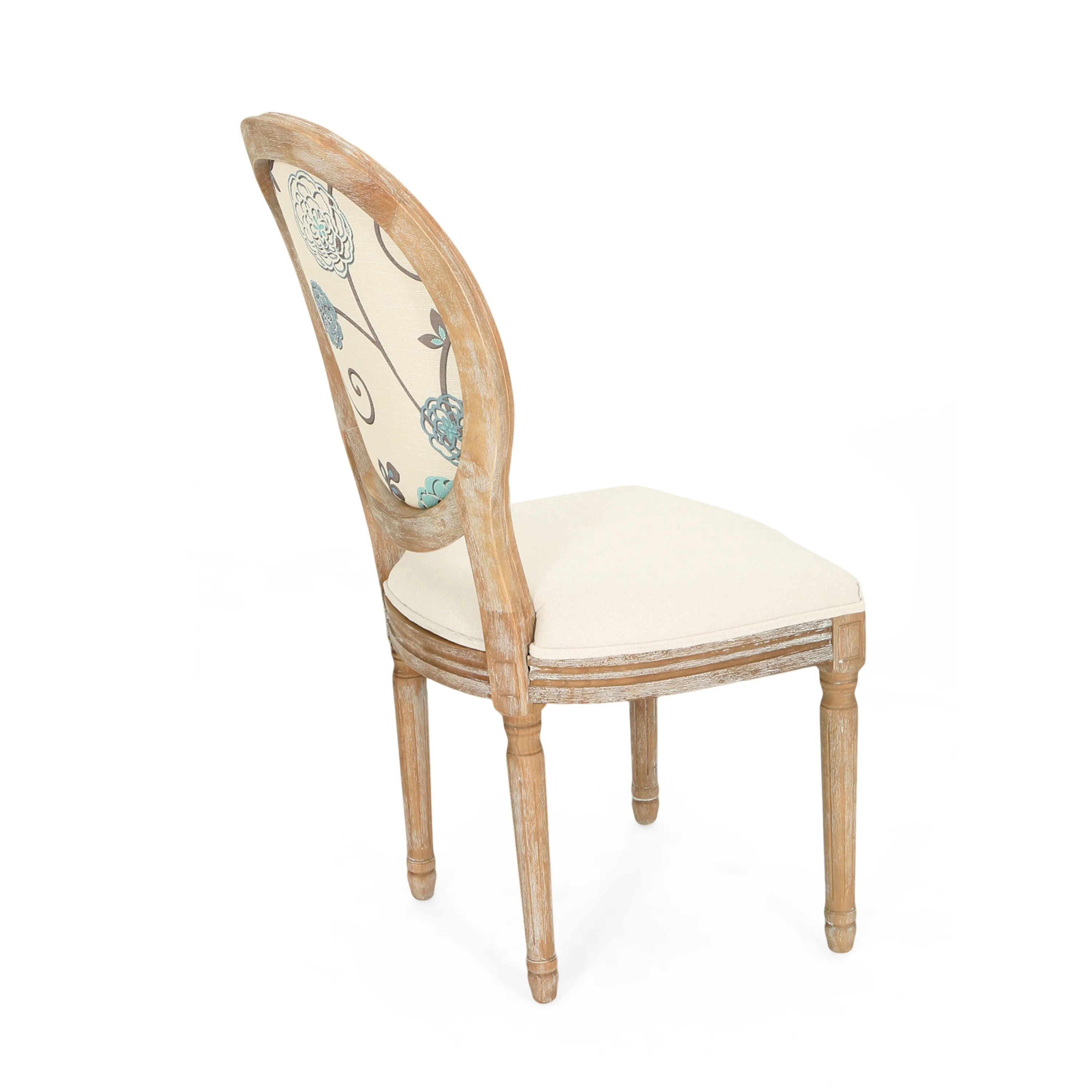 Reed Upholstered French Design Dining Chairs