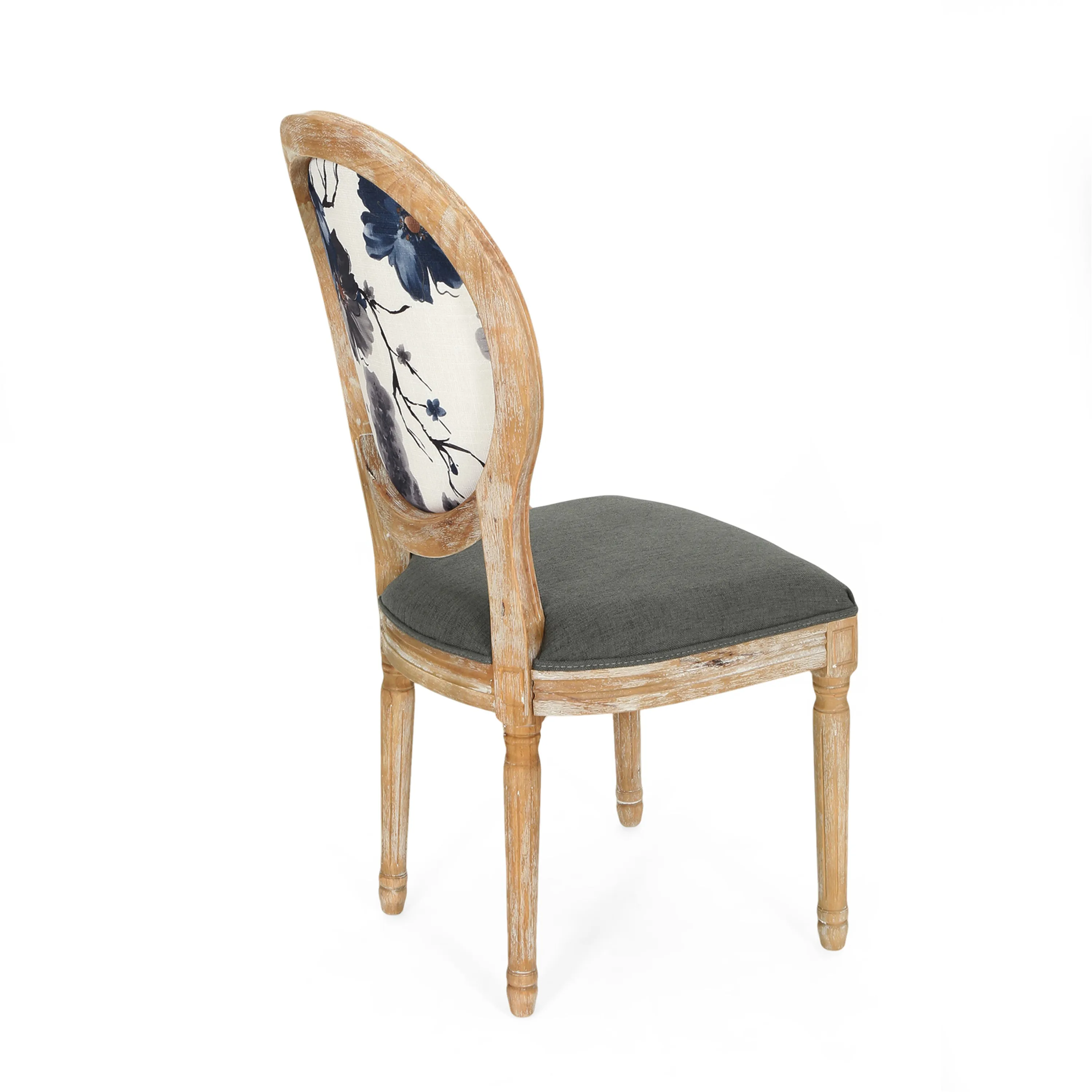 Reed Upholstered French Design Dining Chairs