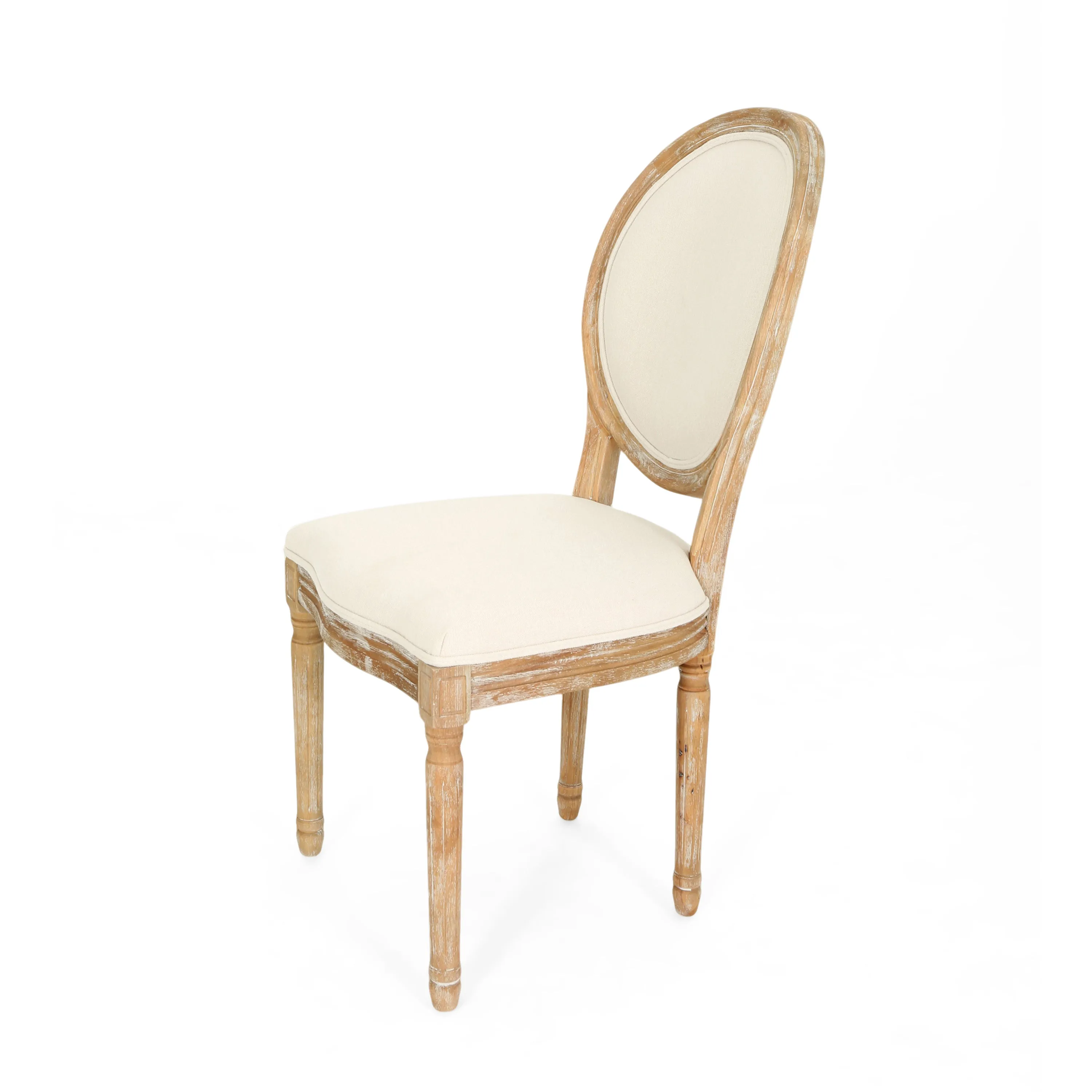 Reed Upholstered French Design Dining Chairs