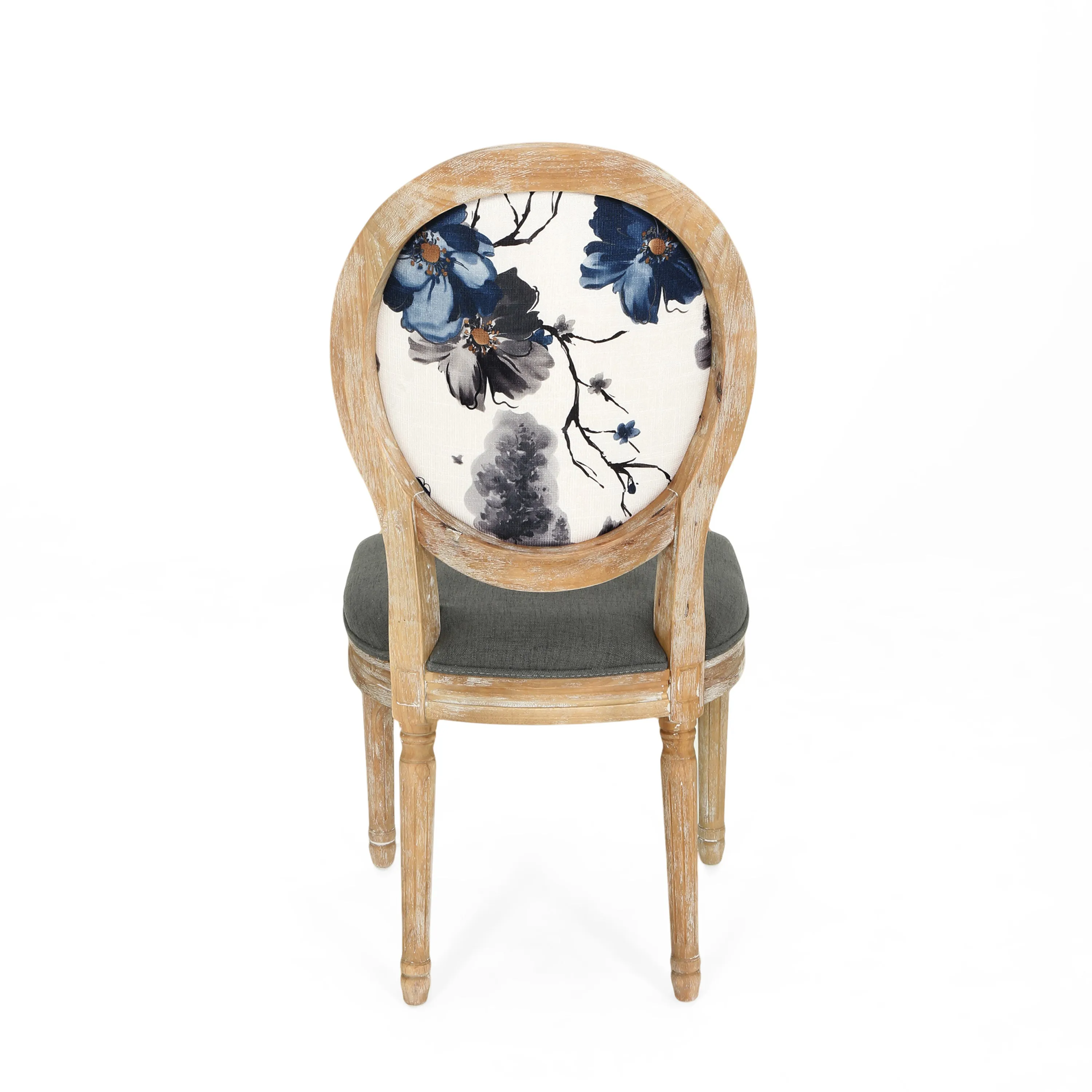 Reed Upholstered French Design Dining Chairs