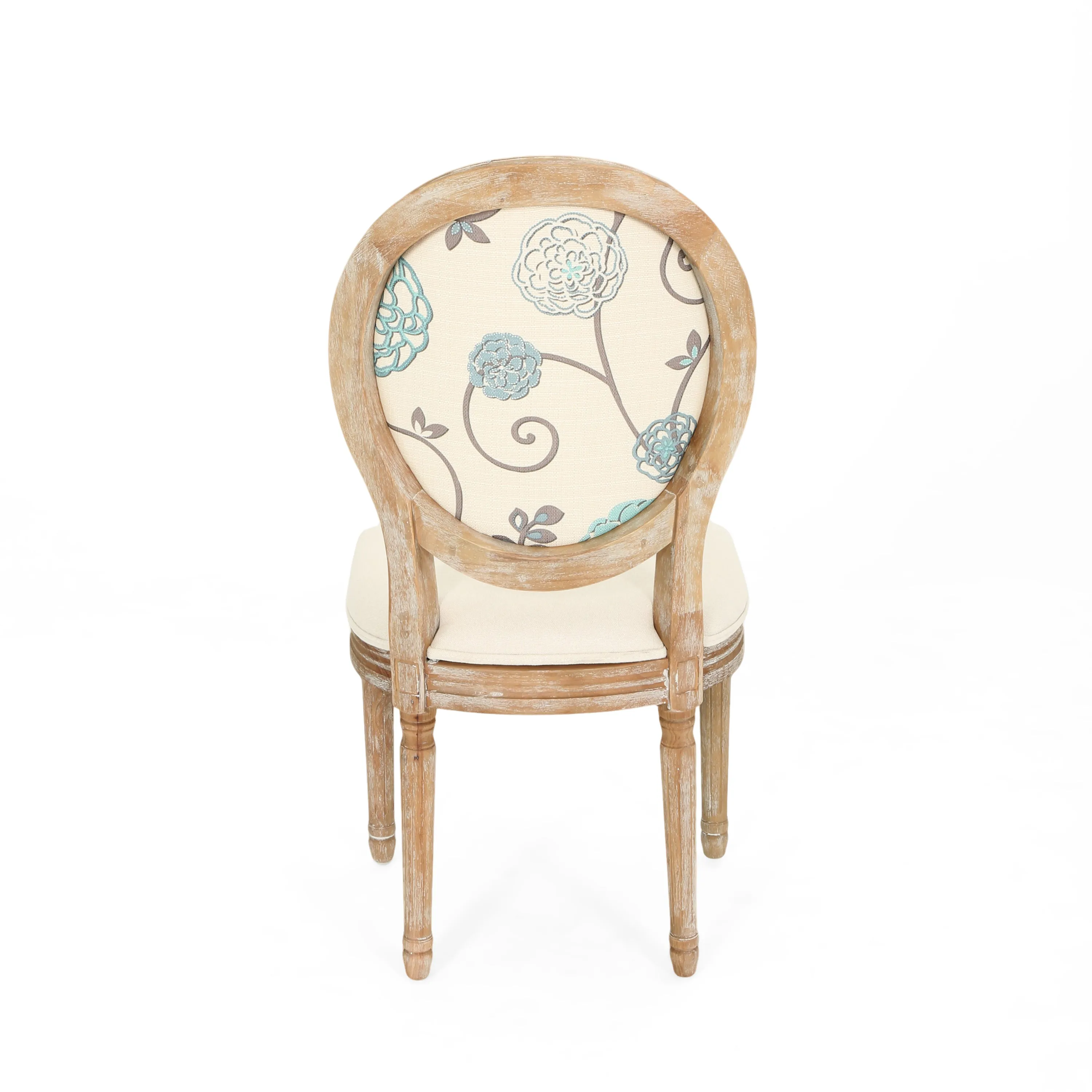 Reed Upholstered French Design Dining Chairs