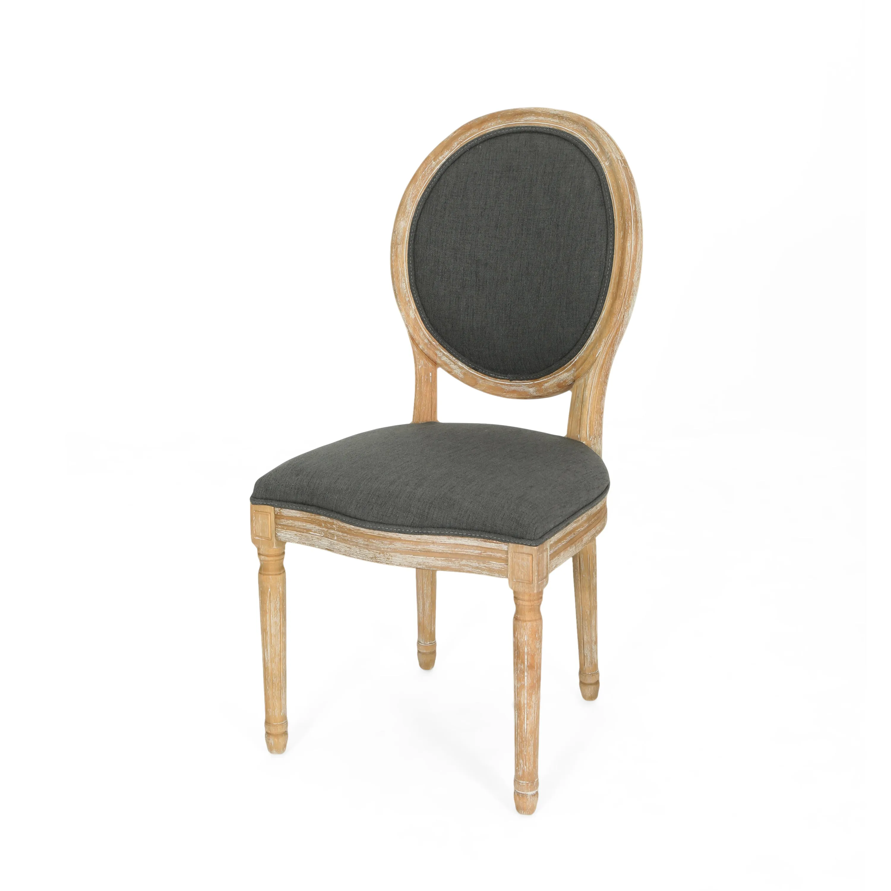 Reed Upholstered French Design Dining Chairs