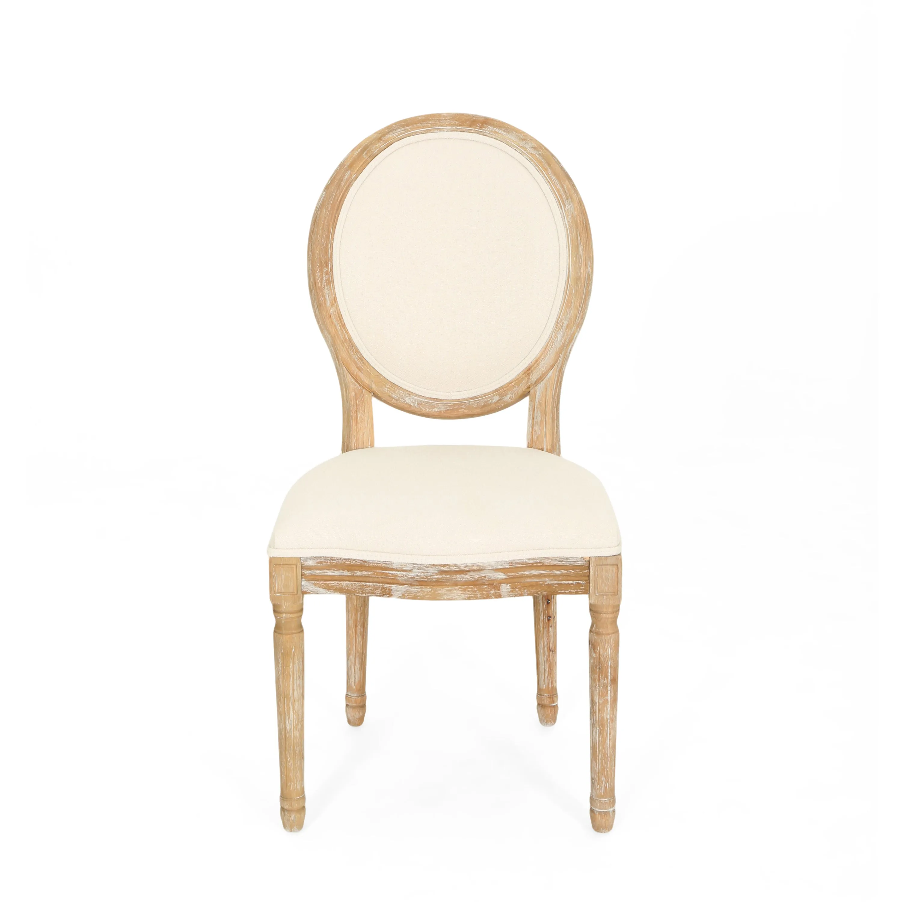 Reed Upholstered French Design Dining Chairs