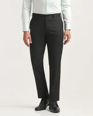 Slim Comfort B-95 Formal Black Textured Trouser - Buzid