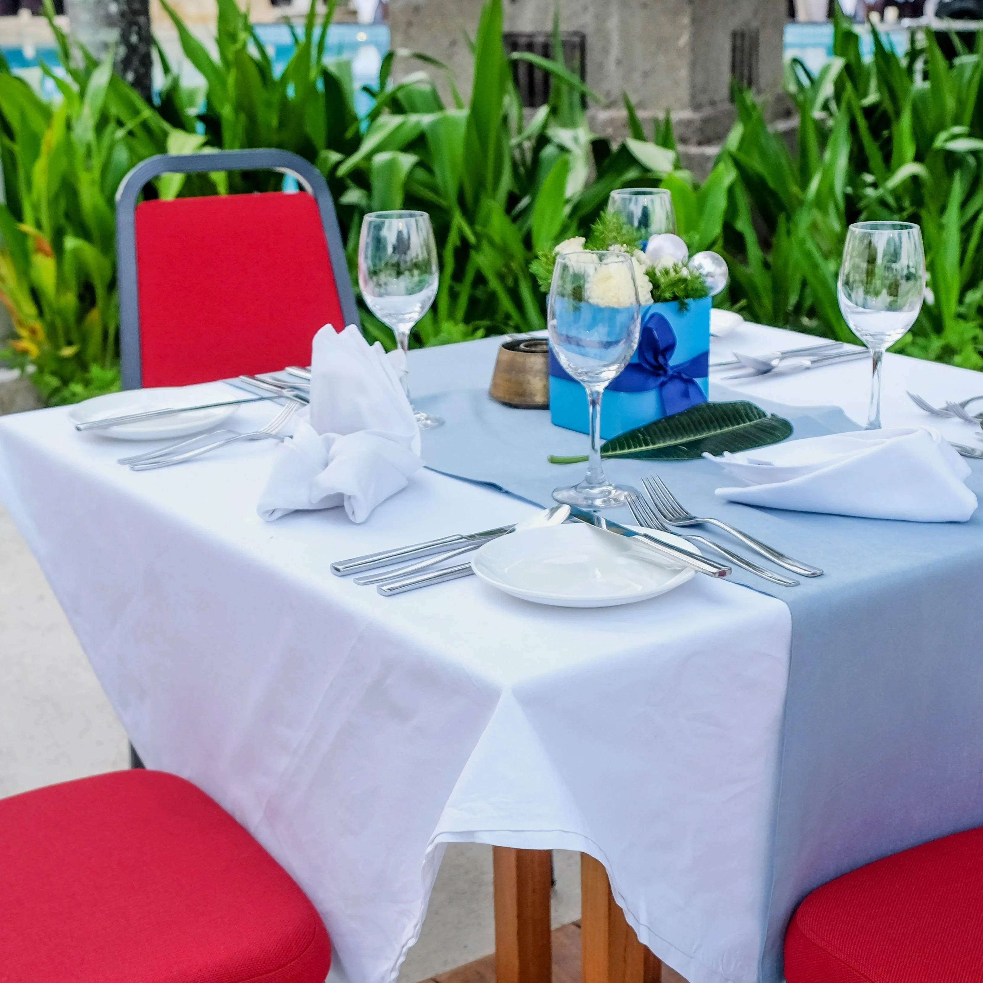 Square Spun Poly Tablecloth