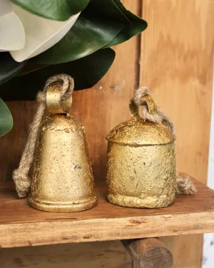 Textured Metal Bell Ornaments