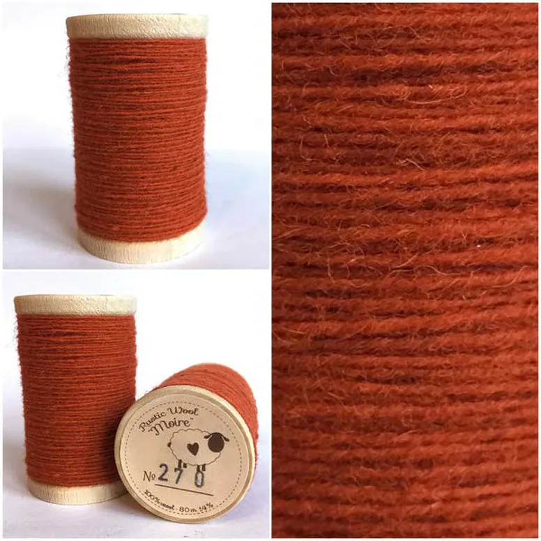 TIGER LILY Hand Dyed Wool Bundle for Wool Applique and Rug Hooking