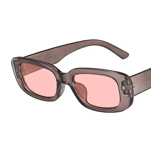 Trendy Small Rectangle Sun Glasses