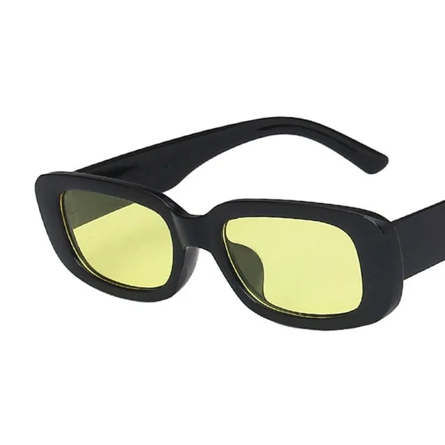 Trendy Small Rectangle Sun Glasses