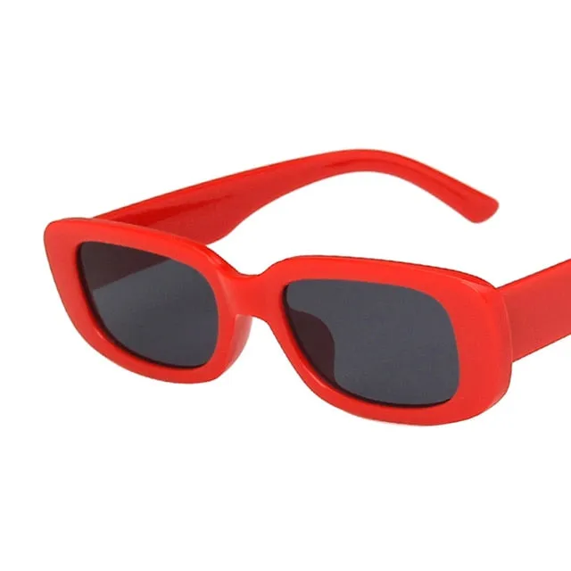 Trendy Small Rectangle Sun Glasses