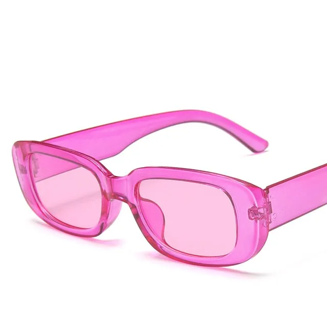 Trendy Small Rectangle Sun Glasses