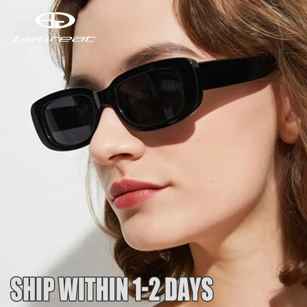 Trendy Small Rectangle Sun Glasses