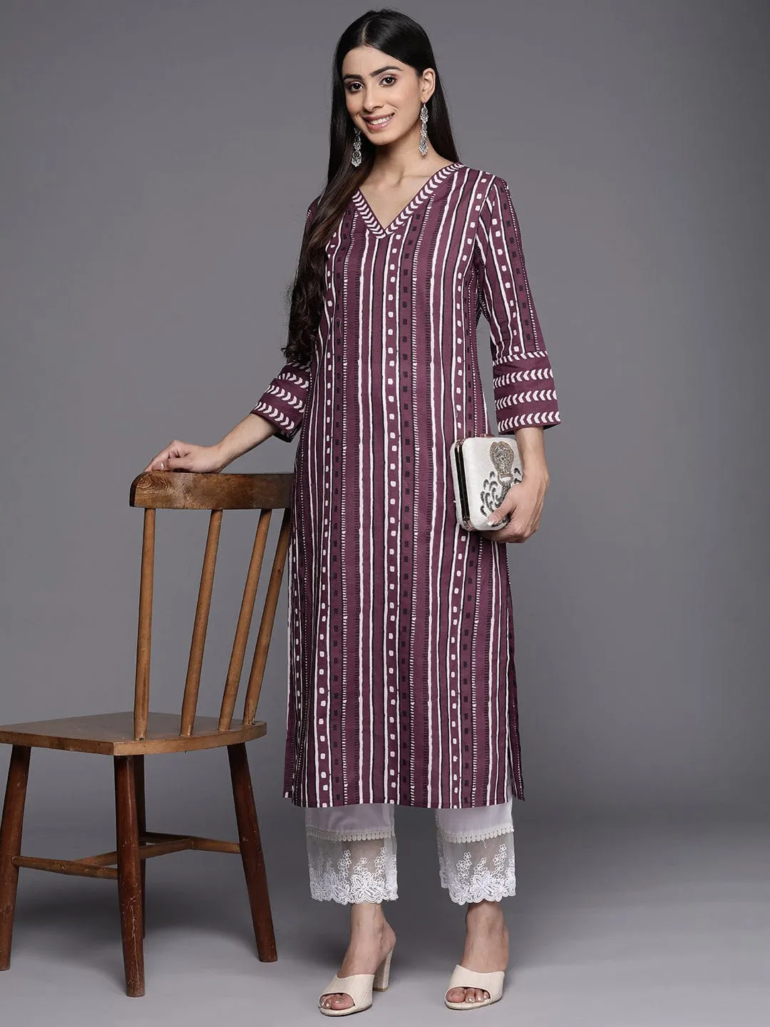 Varanga Geometric Printed Kurta