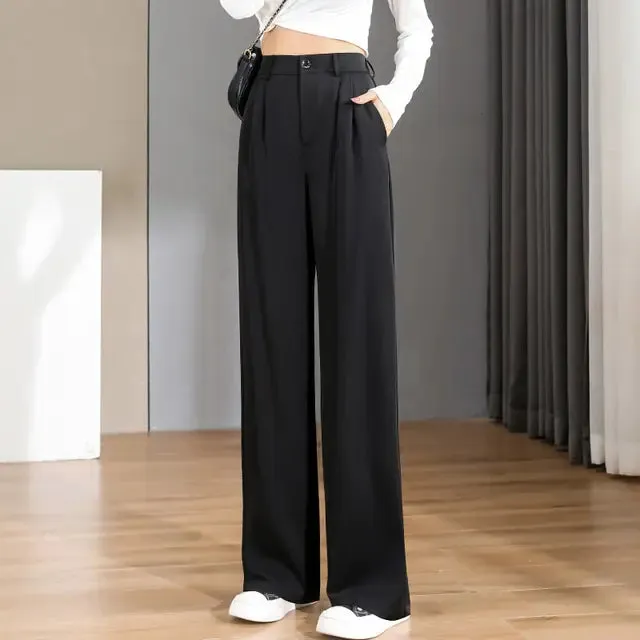 Women's Chic Vintage High Straight Pants