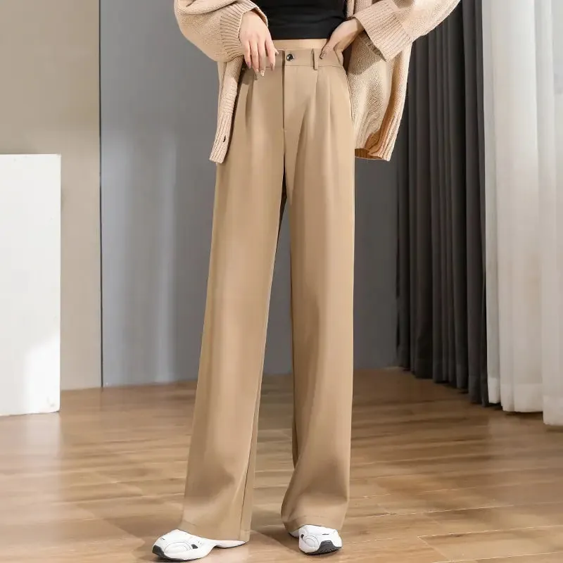 Women's Chic Vintage High Straight Pants