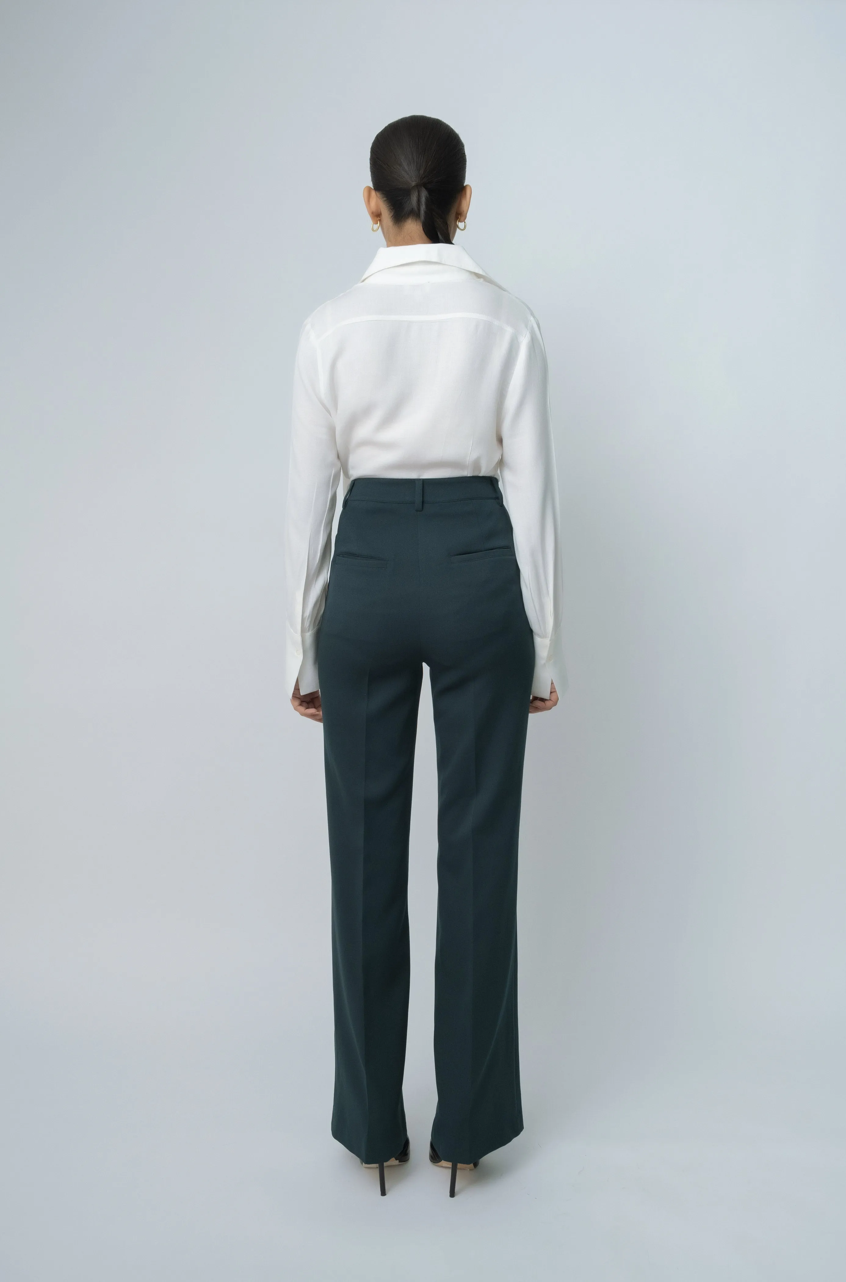 Women's Formal Hi-rise Flared Trousers