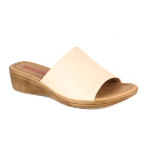 Women's Irina Wide Band Slide Sandal Nude