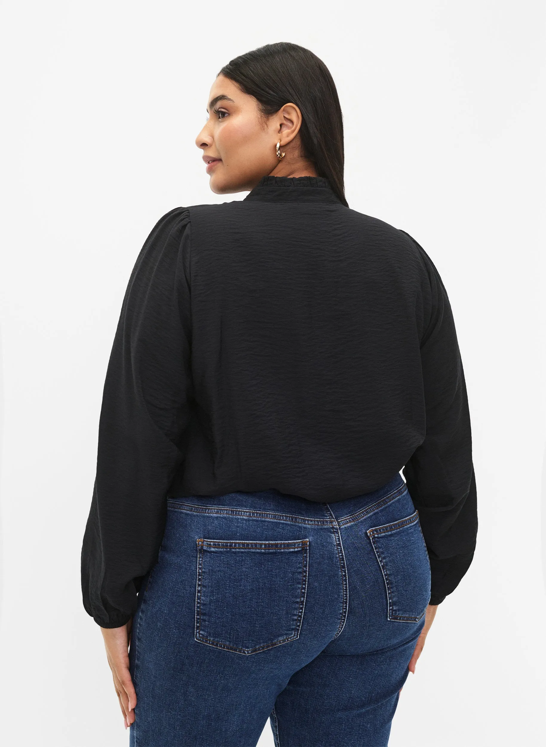 Zizzi Kam Black Blouse